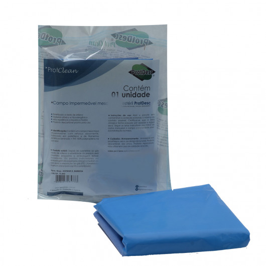 Cobertura de Mesa SMS Esteril Impermeável ProtDesc 100x140