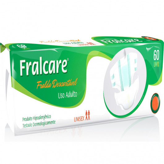 Fralda Geriátrica Fralcare Econômica XG Protfral 60 unidades