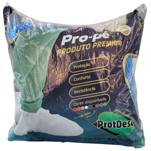 Sapatilha Pro-Pé 20gm² ProtDesc pct 100 unidades Azul Royal