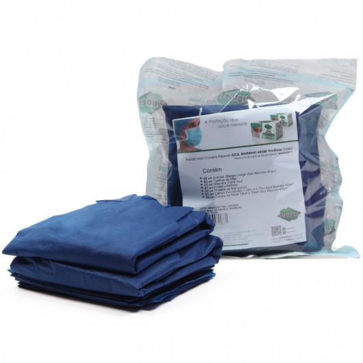 Kit Odonto Especial Estéril Protdesc 40gm Azul Marinho