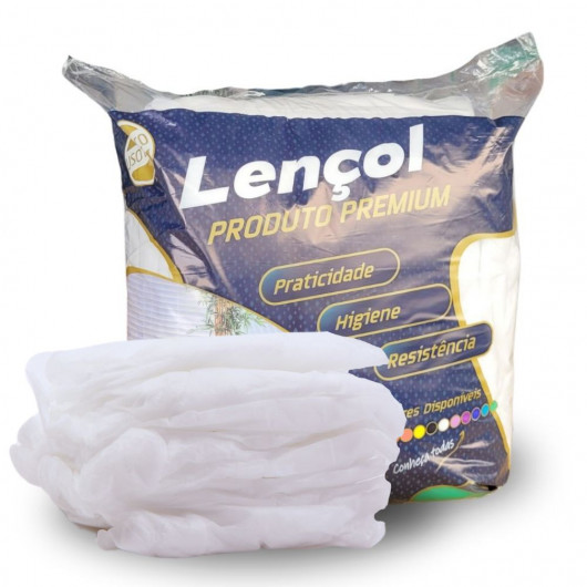 Lençol Protdesc  Premium TNT 210 X 90 COM Elástico pct 10 unidades Branco 40GM