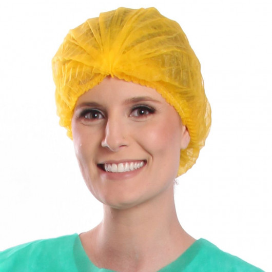Touca Sanfonada Protdesc Premium pct 100 unidades Amarela