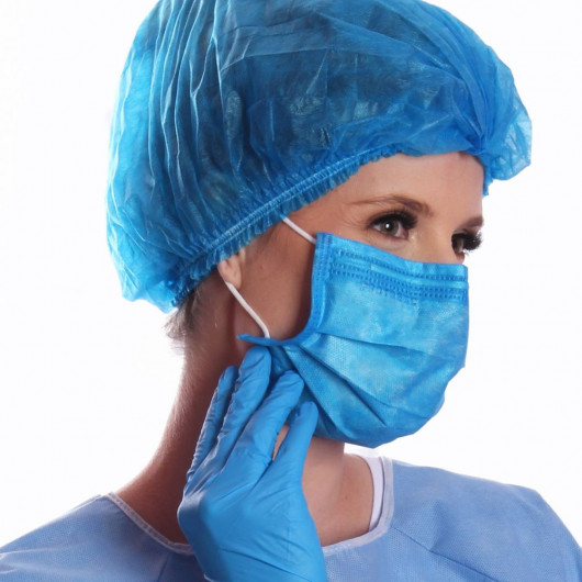 Touca Sanfonada Protdesc Premium pct 100 unidades Azul Royal