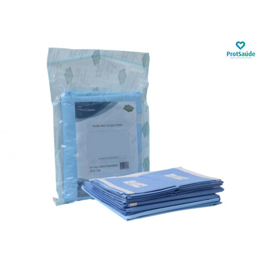 VENC. 24/08/2025 PACOTE VEST CIRURGICO ESTERIL PROT CLEAN CABECA E PESCOCO