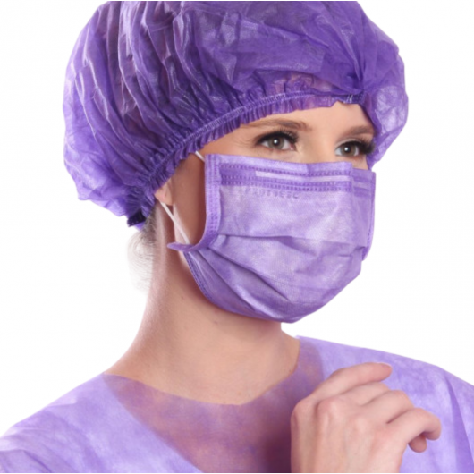 Touca Sanfonada Protdesc Premium pct 100 unidades Lilás