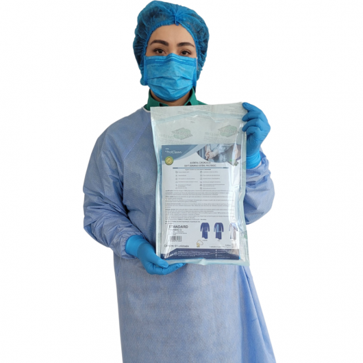 Avental Cirúrgico ProtDesc SMS Soft Standard tam G Esteril 