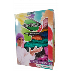 Touca Sanfonada Protdesc Premium Colors cx 50 unidades
