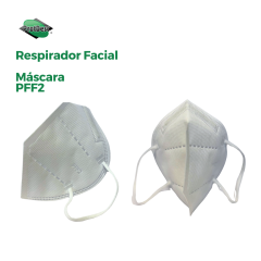 Máscara Respirador Facial PFF2 Branca Protdesc Sem Válvula pacote com 1 unidade - PEDIDO MINIMO 100 UN
