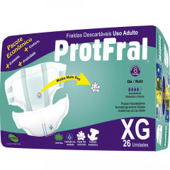 Fralda Geriátrica Econômica XG Protfral 26 unidades