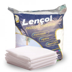 Lençol Protdesc Premium TNT 210 X 90 SEM Elástico pct 10 unidades Branco 20gm