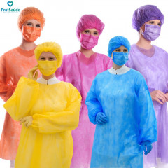 Avental Manga Longa Protdesc Premium Com Tiras pct 10 unidades Colors