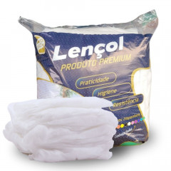 Lençol Protdesc Premium TNT 220 x 140 COM Elástico pct 10 unidades Branco 20gm