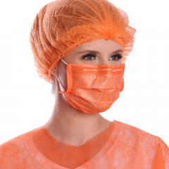 Touca Sanfonada Protdesc Premium pct 100 unidades Laranja